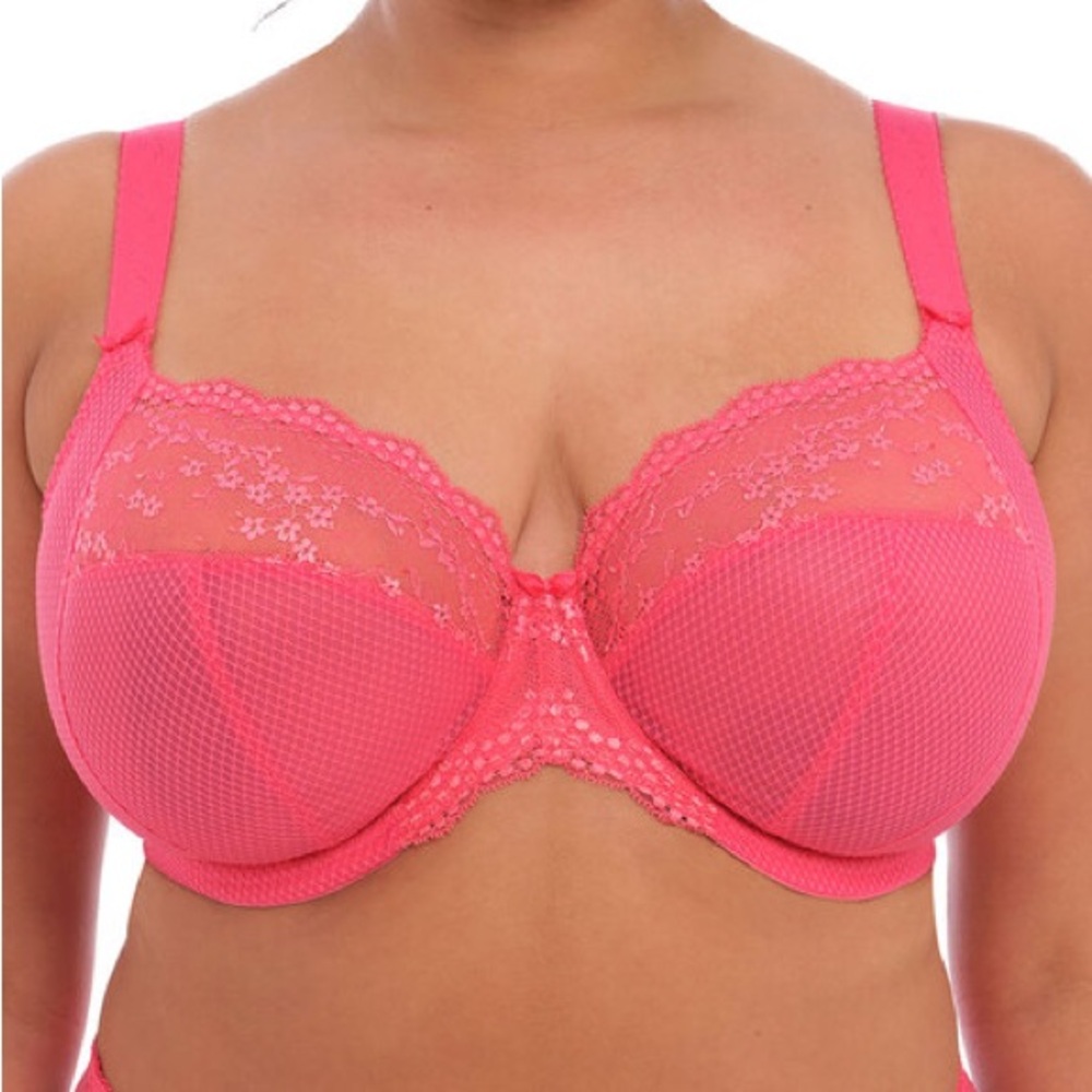 Elomi |‎ Charley Stretch Plunge Underwire Bra Honeysuckle Size 38I